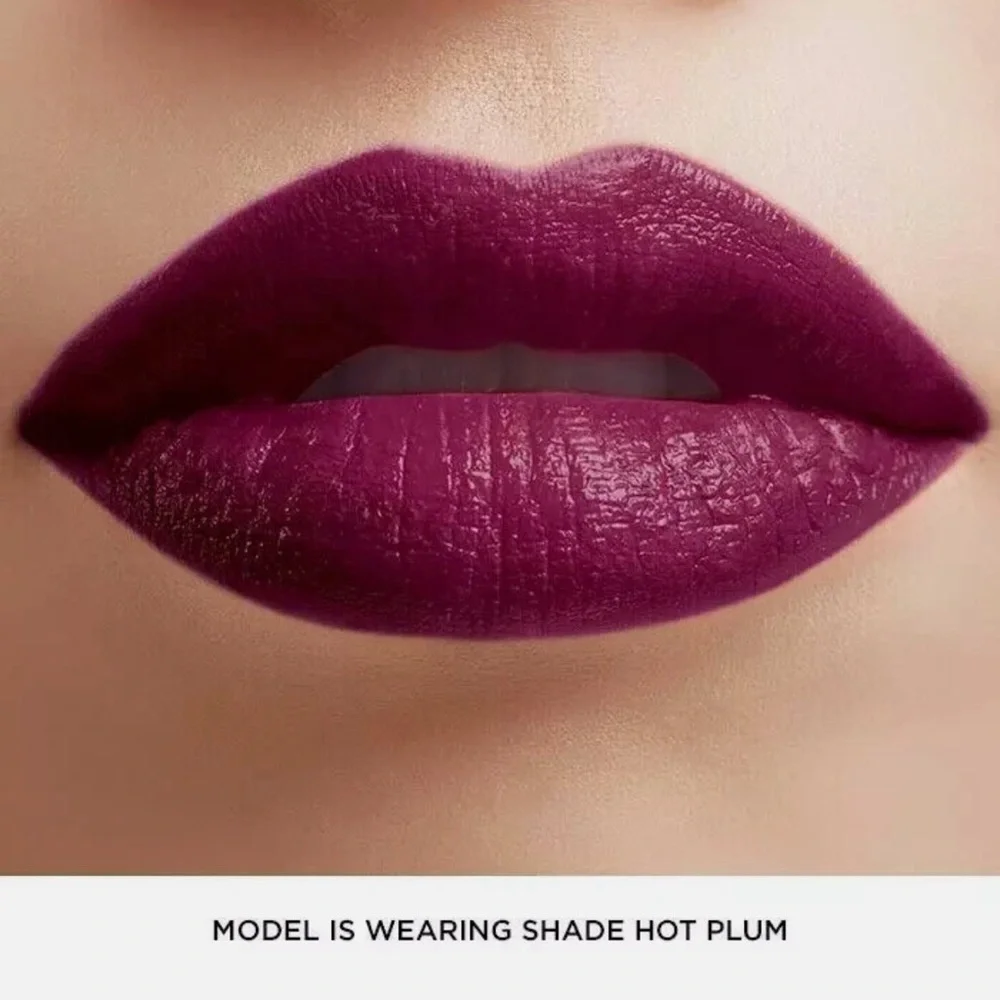 Avon True Color lipstick Perfectly Matte Hot Plum A Levres Super Prune New